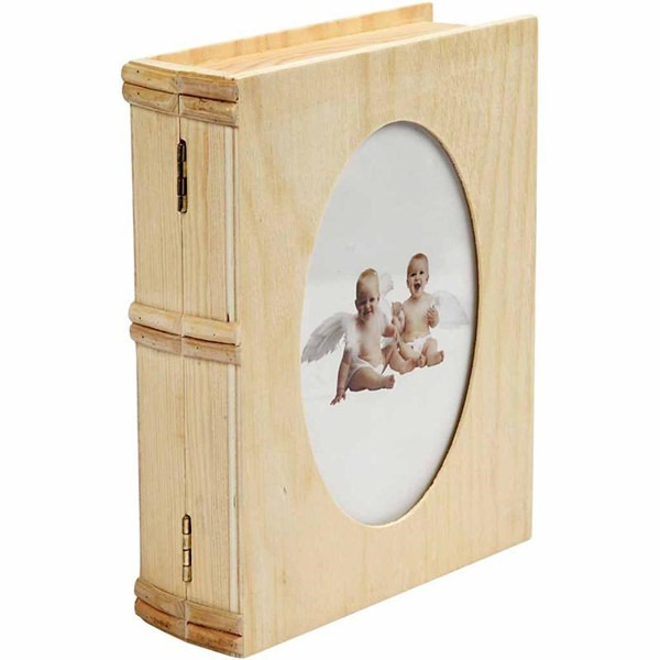 Keepsake Wooden Box - Christmas Eve Storage Box for Keepsakes and Home Decor