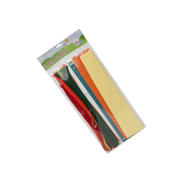 Myo Pack Summertime Pack - 10pc Tissue & 40 Pipe Cleaners Set for Party and Craft Supplies