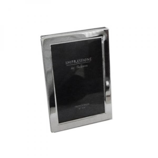 Silverplated 4x6 Inch Flat Edge Photo Frame - Elegant Home Decor