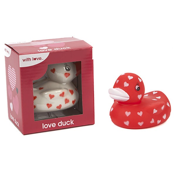 Heart Print PVC Window Box Storage Home Decor Duck Design