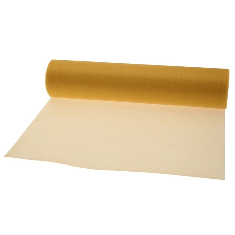 Yellow Soft Organza Roll - Ideal for Home Decor, Party Decorations and Event Supplies