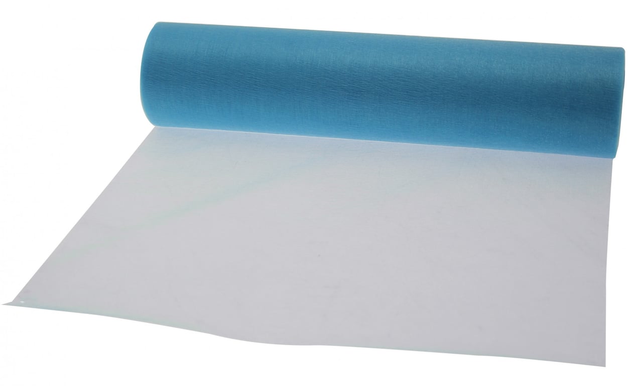 Light Blue Soft Organza Roll - Elegant Home Decor Accents & Wedding Supplies