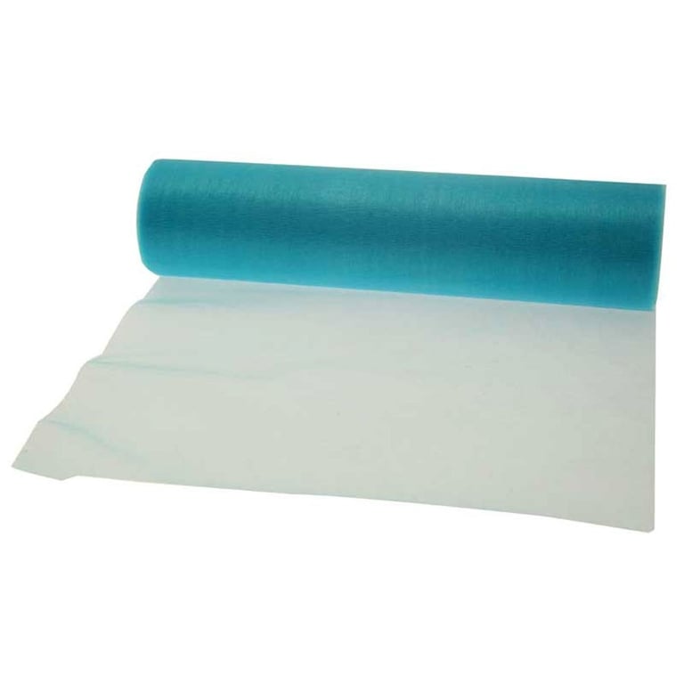 Turquoise Soft Organza Roll 29cm - Ideal for Home Decor, Fashion Accessories & Party Decorations