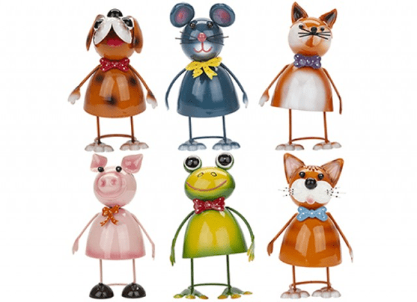 Wobbly Metal Animal Novelty Decorations - Unique Home Accents