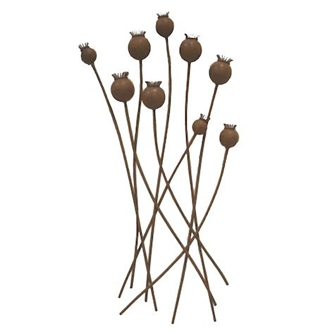 80cm Poppy Head Wall Art - Elegant Floral Home Decor