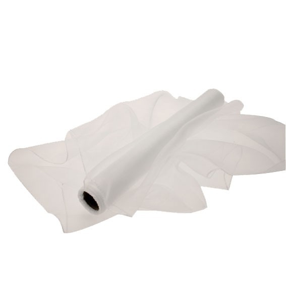 Ivory Organza Roll - 40cm x 9m Fashion Fabric for Bridal Veil, Home Decor & Wedding Decoration