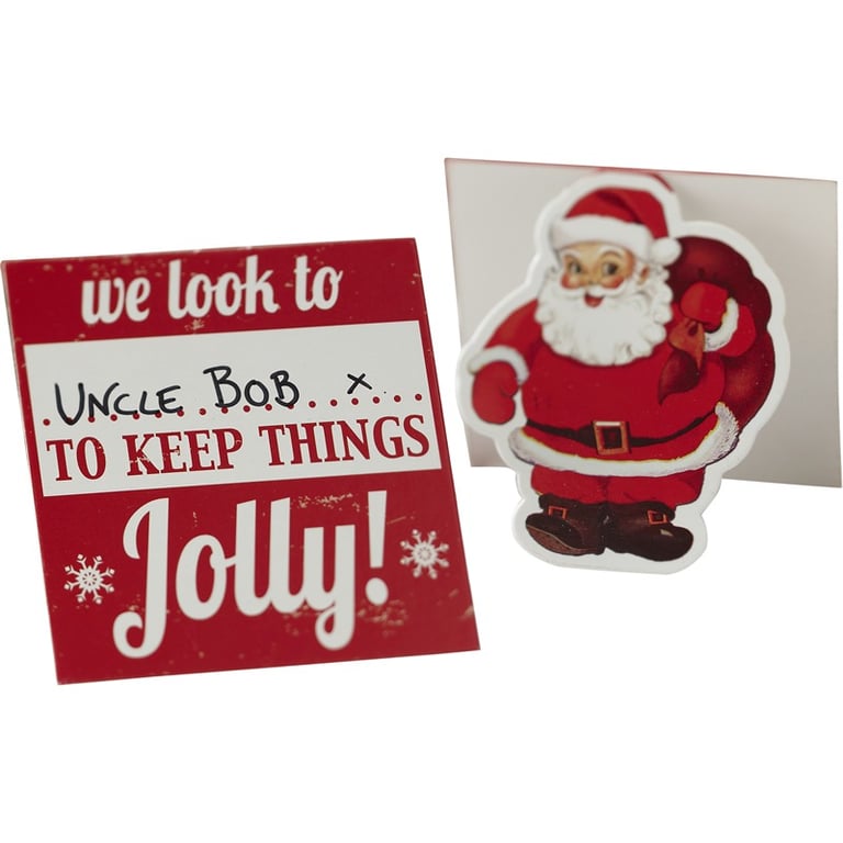 Christmas Cheer Place Cards - Festive Holiday Table Decorations and Seasonal Dinnerware