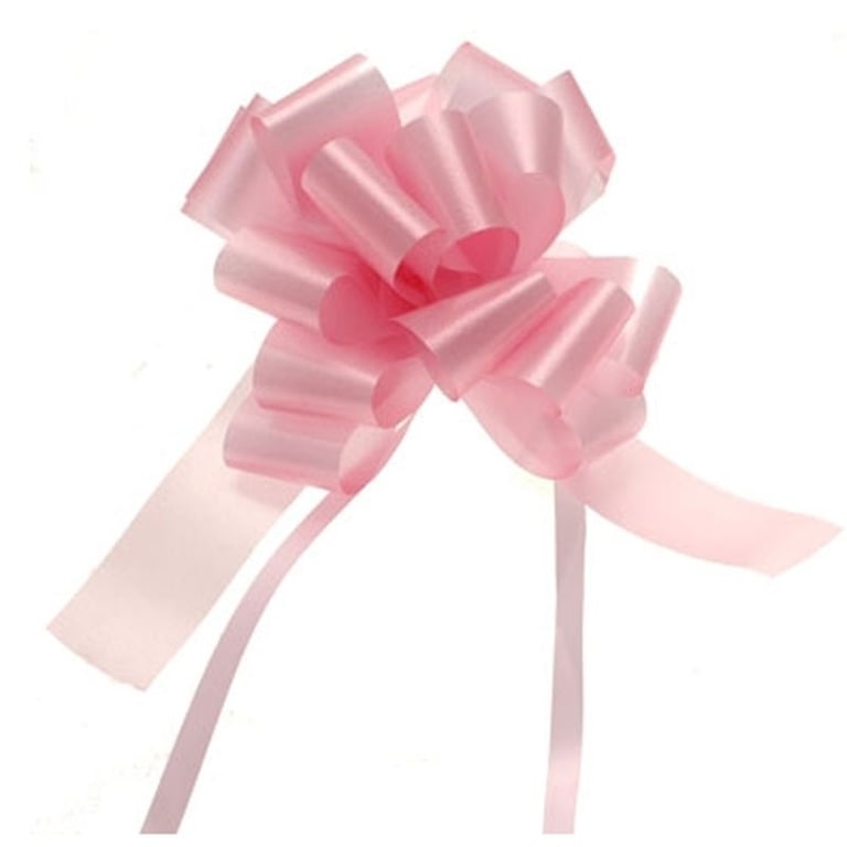 Baby Pink 31mm Single Pull Bow - Fashion Hair Accessory for Girls Home Decor
