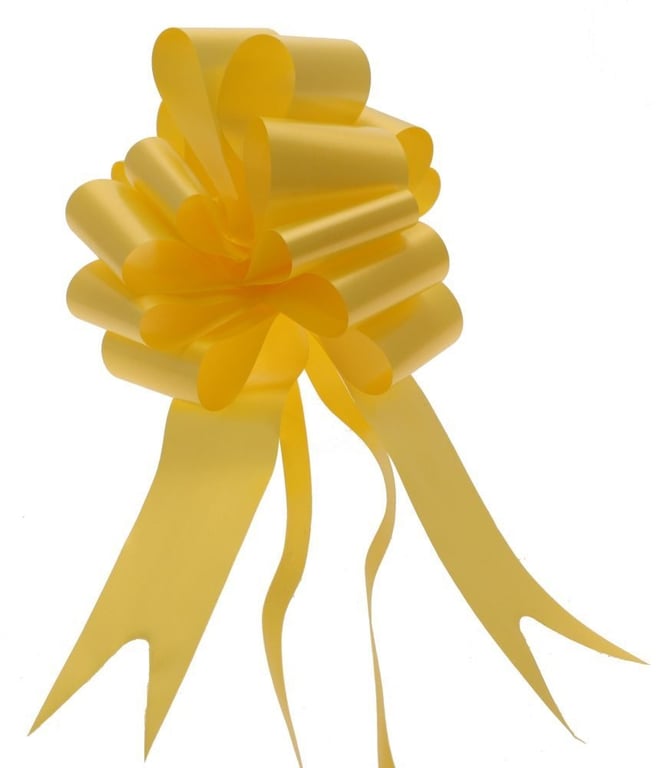 50mm Daffodil Pull Bow Hair Accessory - Spring Floral Hair Ornament Decoration