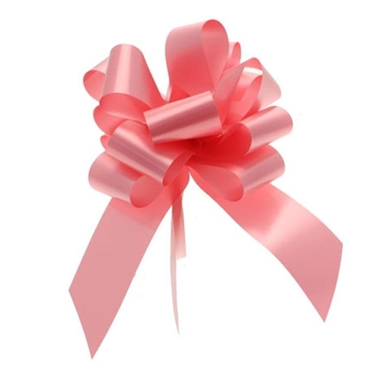 Baby Pink 50mm Single Pull Bow - Elegant Home Decor and Fashion Accent