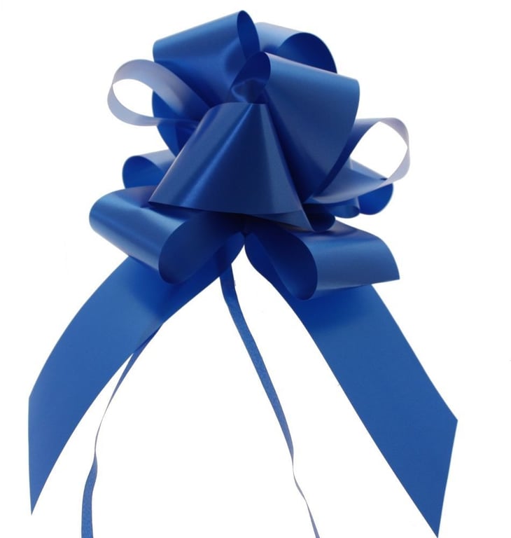 Royal Blue 50mm Single Pull Bow - Elegant Home Decor and Fashion Accessory