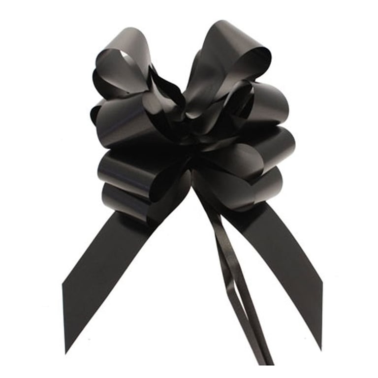 Black Single Pull Bow (50mm) - Sleek Home Decor Accessory for Bathroom or Kitchen