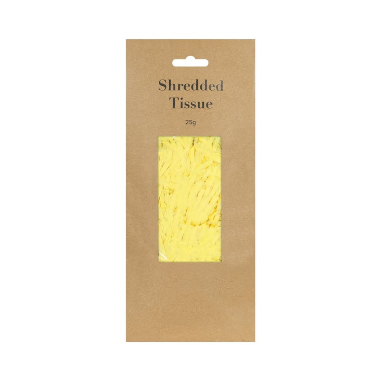 Yellow Shredded Tissue Paper 25g - Kitchen & Bathroom Toilet Tissue Roll