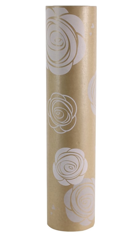 Nat Kraft W/Rose Heads - Handcrafted Natural Rose Decor Accents for Home