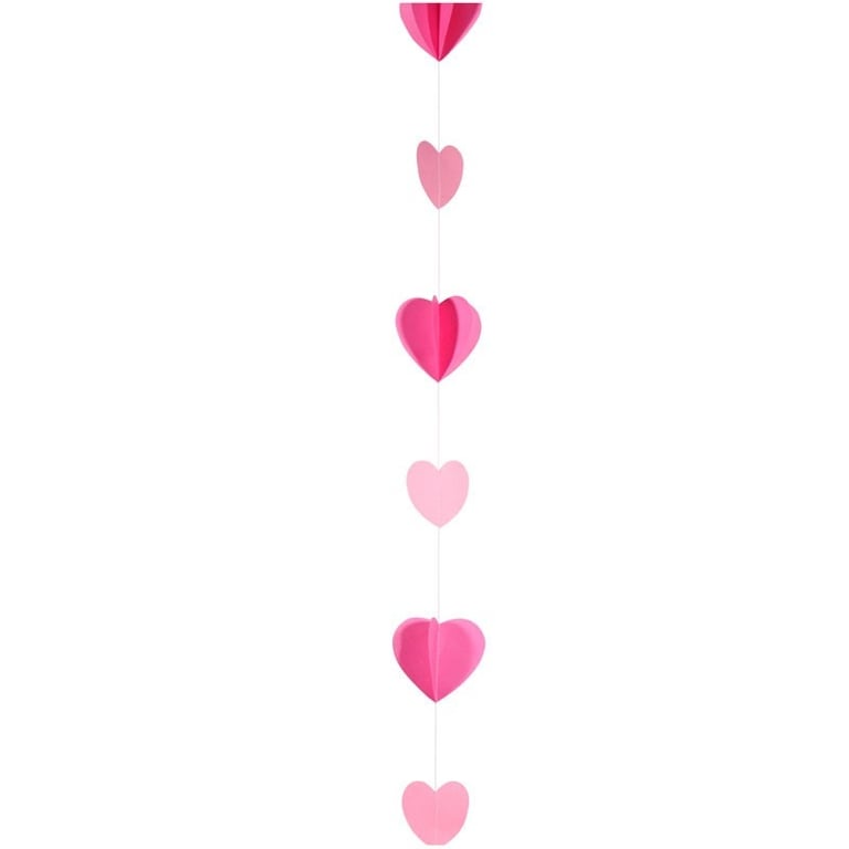 Pink Heart Balloon Tail - Elegant Home Decor and Party Decoration Accessory