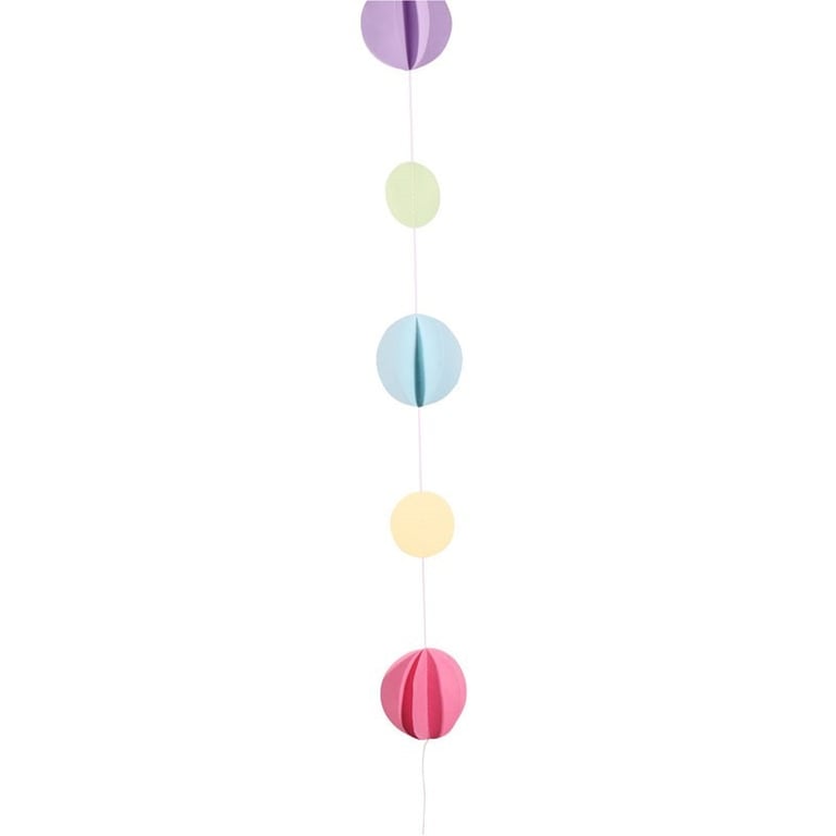 Pastel Colours Circle Balloon Tail - Soft and Elegant Party Decoration
