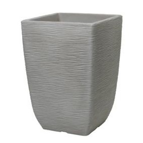 Stewart 48cm Tall Square Limestone Cotswold Planter - Durable Outdoor Garden Pot