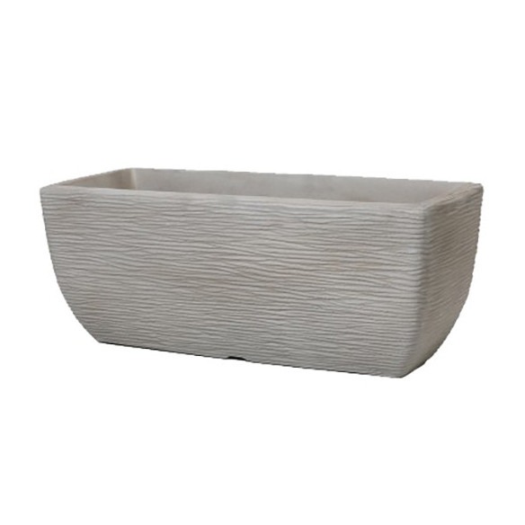 Stewart 60cm Limestone Cotswold Trough Planter - Outdoor Garden Decoration for Home and Patio