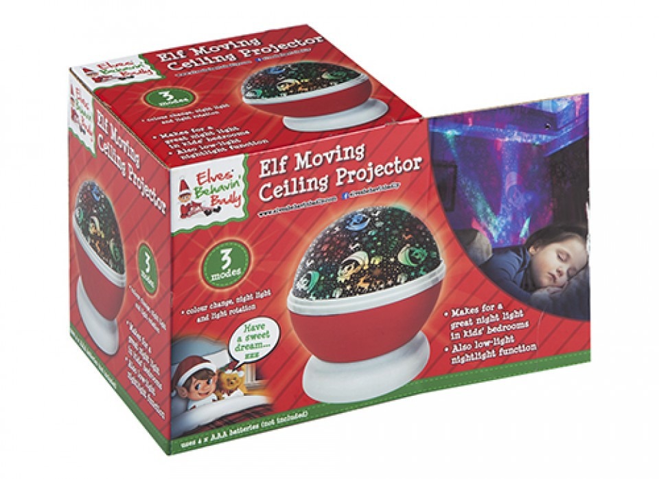 Elf Colour Changing Galaxy Dazzler Nighttime Projector - Color-Changing Home Decor for Bedroom and Party Lighting