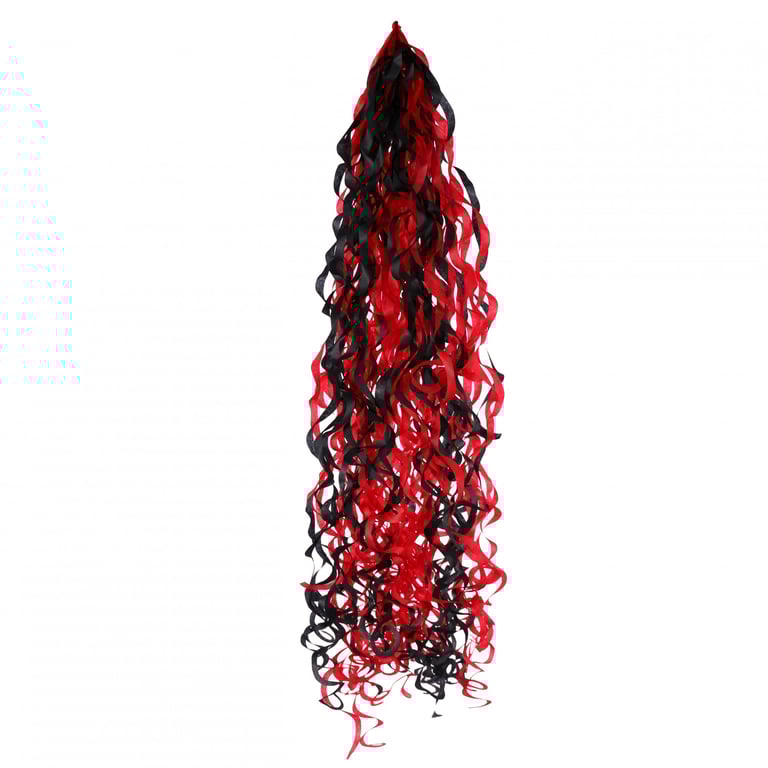 Red and Black 18 Inch Balloon Tassels - Decorative Party Accents for Home and Events
