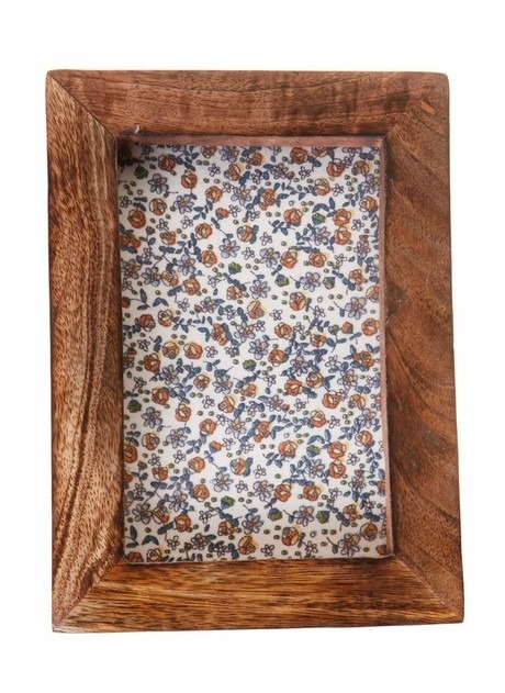 Dark Wood Large Photo Frame - Rustic Wooden Picture Frame for Home Decor