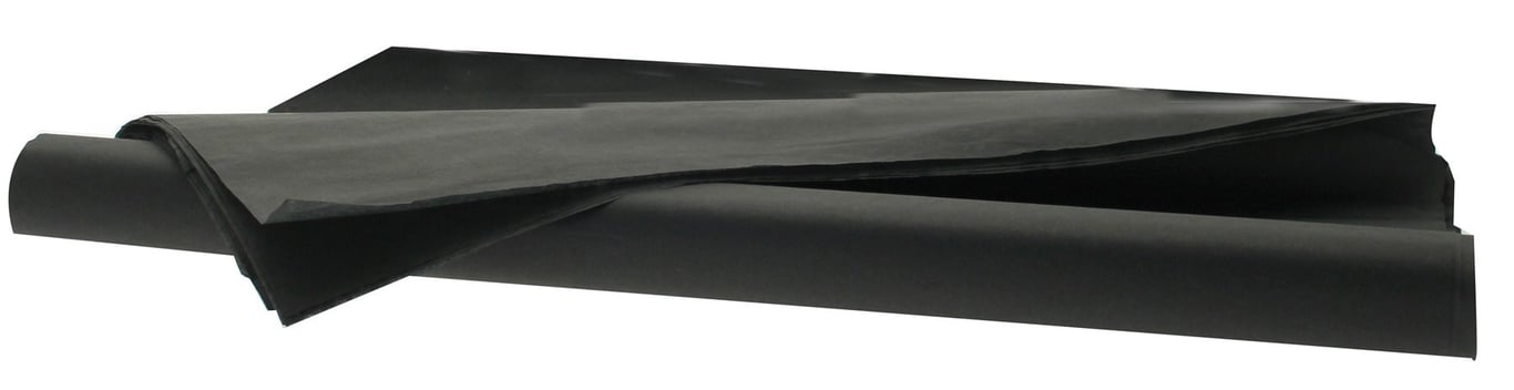 Black Tissue Paper Pack - 480 Sheets, Bulk Home and Kitchen Use