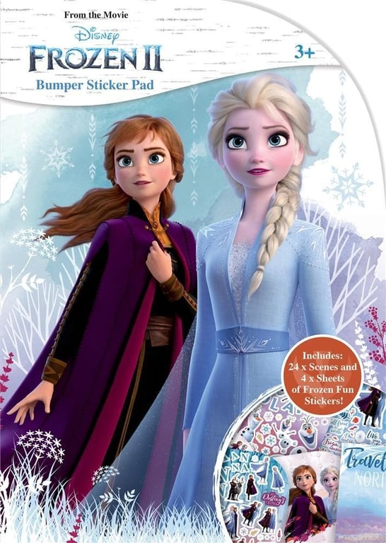 Frozen 2 Bumper Sticker Pad - Decorate Your Vehicle or Home with Official Wall Art Decals