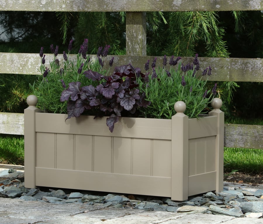 AFK Painted Nutmeg Trough - 66cm Indoor/Outdoor Decorative Planter Container
