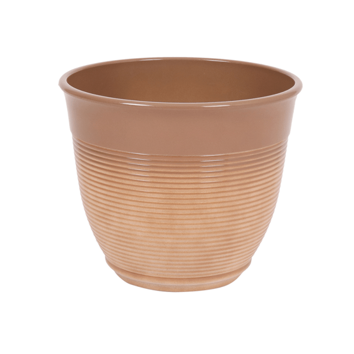 Glazed Ceramic Effect Planter - Elegant Indoor and Outdoor Decorative Garden Container