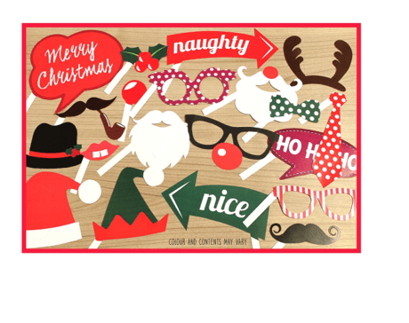 Christmas Photo Props - Festive Seasonal Photography Accessories for Outdoor Winter Party Rentals