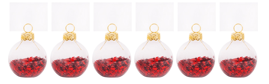 Red Star Confetti Place Card Holder - Elegant Wedding Party Supplies and Decorations