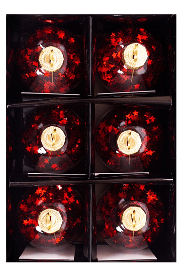 Red Star Confetti Place Card Holder - Elegant Wedding Party Supplies and Decorations