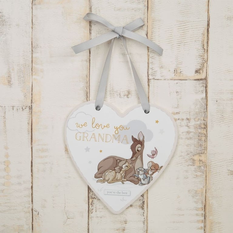 Disney Magical Beginnings Bambi Plaque - Personalized Grandma Gift for Home Decor