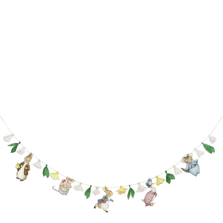 Peter Rabbit & Friends Festive Garland for Home Decor and Children s Room Decoration