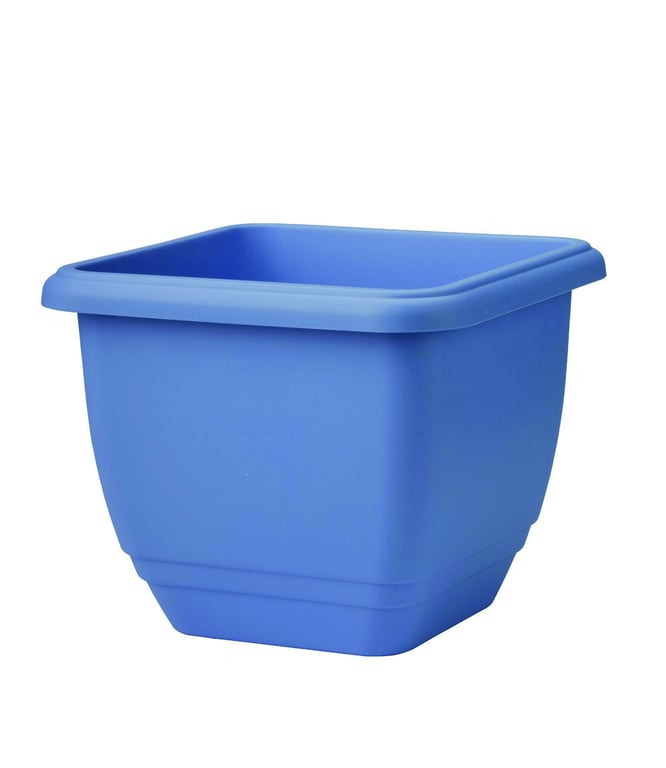 Blue Patio Planter 30cm - Durable Outdoor Plant Container for Home Decor and Garden Dcor