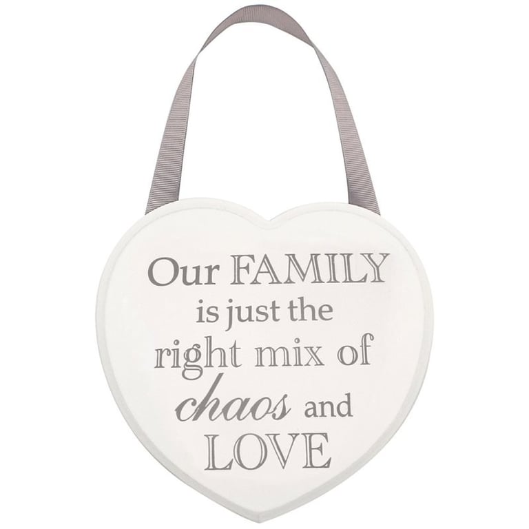 Personalized Wooden Heart Family Plaque - Customizable Home Decor Gift