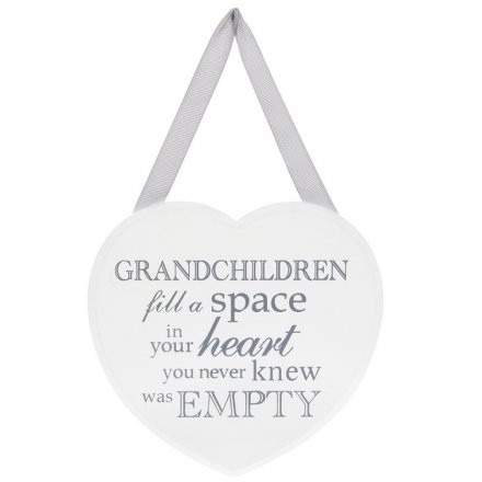 Personalized Heart Grandchildren Plaque - Unique Home Decor Gift