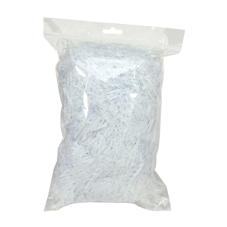 White Shredded Tissue - 100g Home Cleaning Supplies and Bathroom Toilet Paper Alternatives
