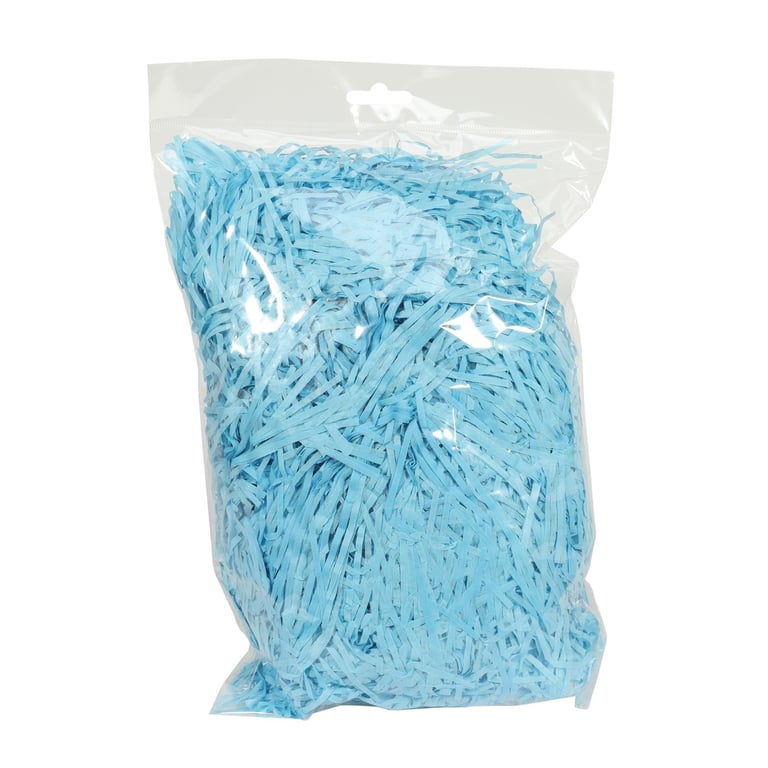 Light Blue Shredded Tissue Paper - 100g Pack for Home and Bathroom Use