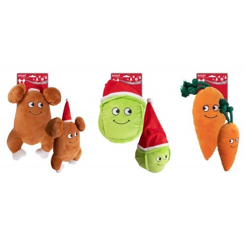 Large Plush Dog Toys - Durable Puppy Play Chews (22-42cm)