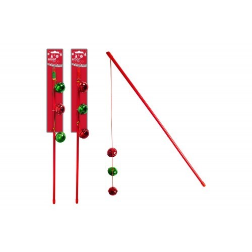 Jingle Bell Cat Teaser - Interactive Cat Toy for Entertainment and Playtime