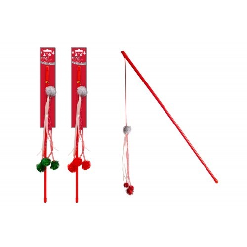 Pom Pom Cat Teaser - Interactive Cat Toy with Catnip Infusion and Durable Design