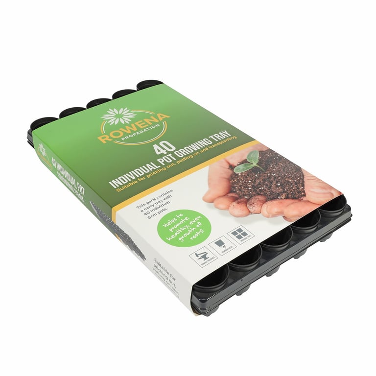 Grow Tray with 40x6cm Pots - Seed Starting Trays and Gardening Supplies