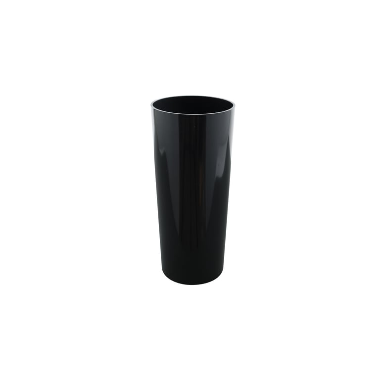 Black Acrylic Cylinder - Modern Home Decor Desk Accessory for Office or Interior Design
