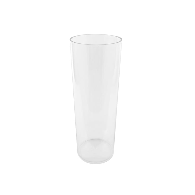 Clear Acrylic Cylinder - Decorative Home Decor Item (16cm Dia x 43cm H)