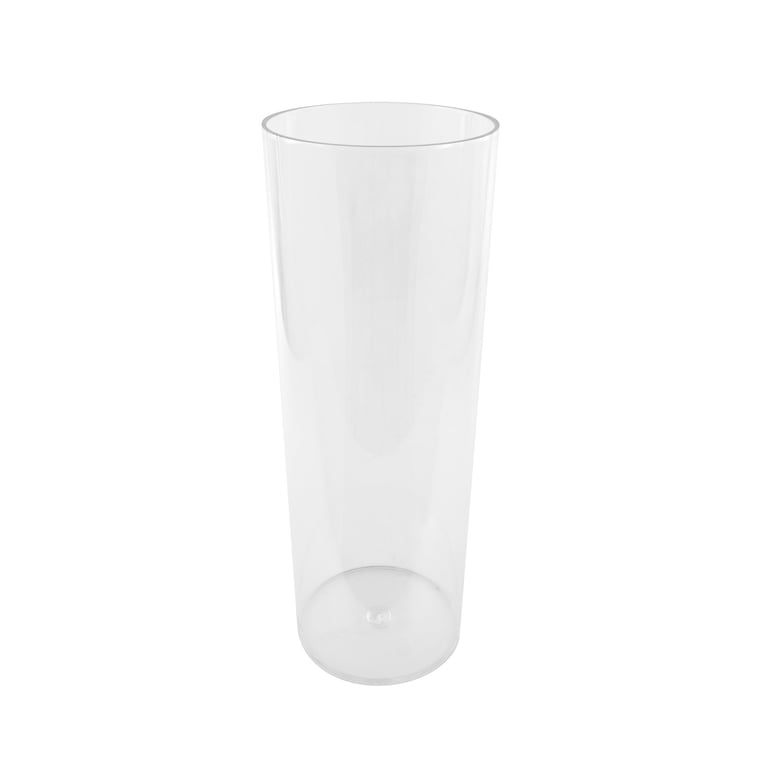 Clear Acrylic Cylinder - 18cm Diameter, 50cm Tall Glass-Like Home Decor Accent