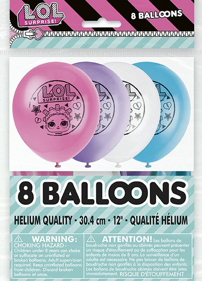 LOL Surprise 12 Inch Balloons - Themed Party Decorations for Kids Surprise Parties
