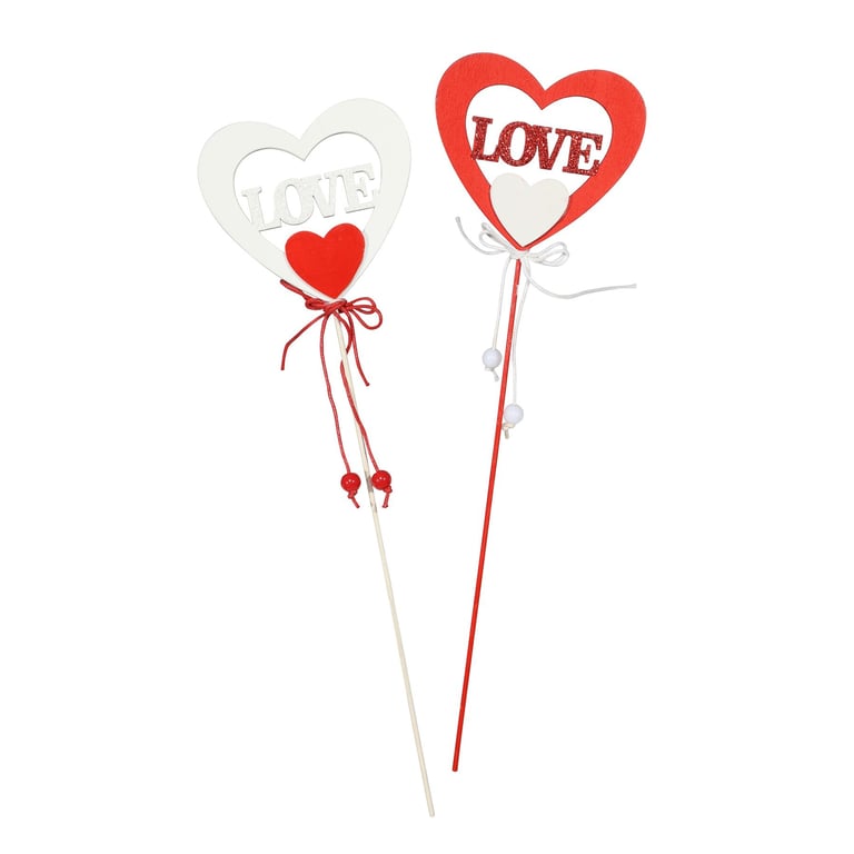 Love Wooden Picks - Set of 10 Handcrafted Kitchen Utensils for Home & Garden