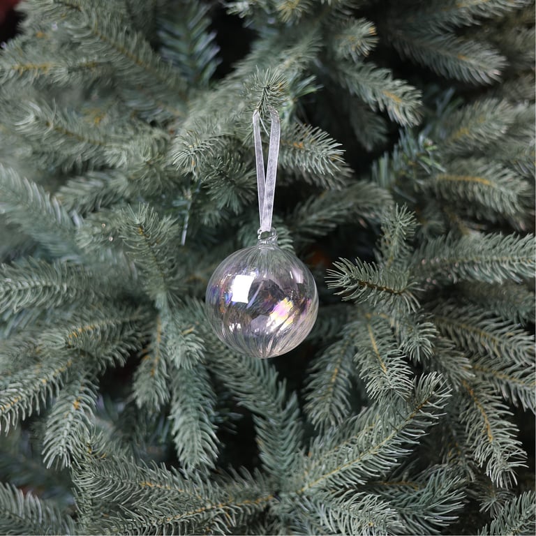 Iridescent Glass Terzo Bauble - Elegant Home Decoration Ornament