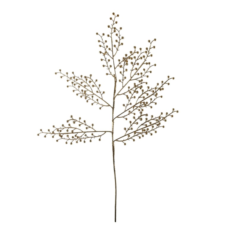 Champagne Metallic Mini Berry Spray - 70cm Home Decor Spray Can